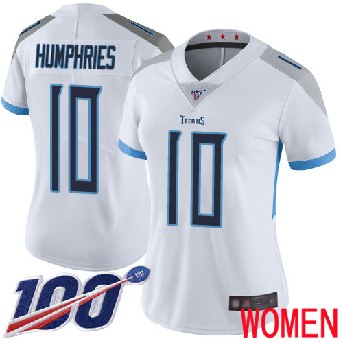 Tennessee Titans Limited White Women Adam Humphries Road Jersey NFL Football #10 100th Season Vapor Untouchable